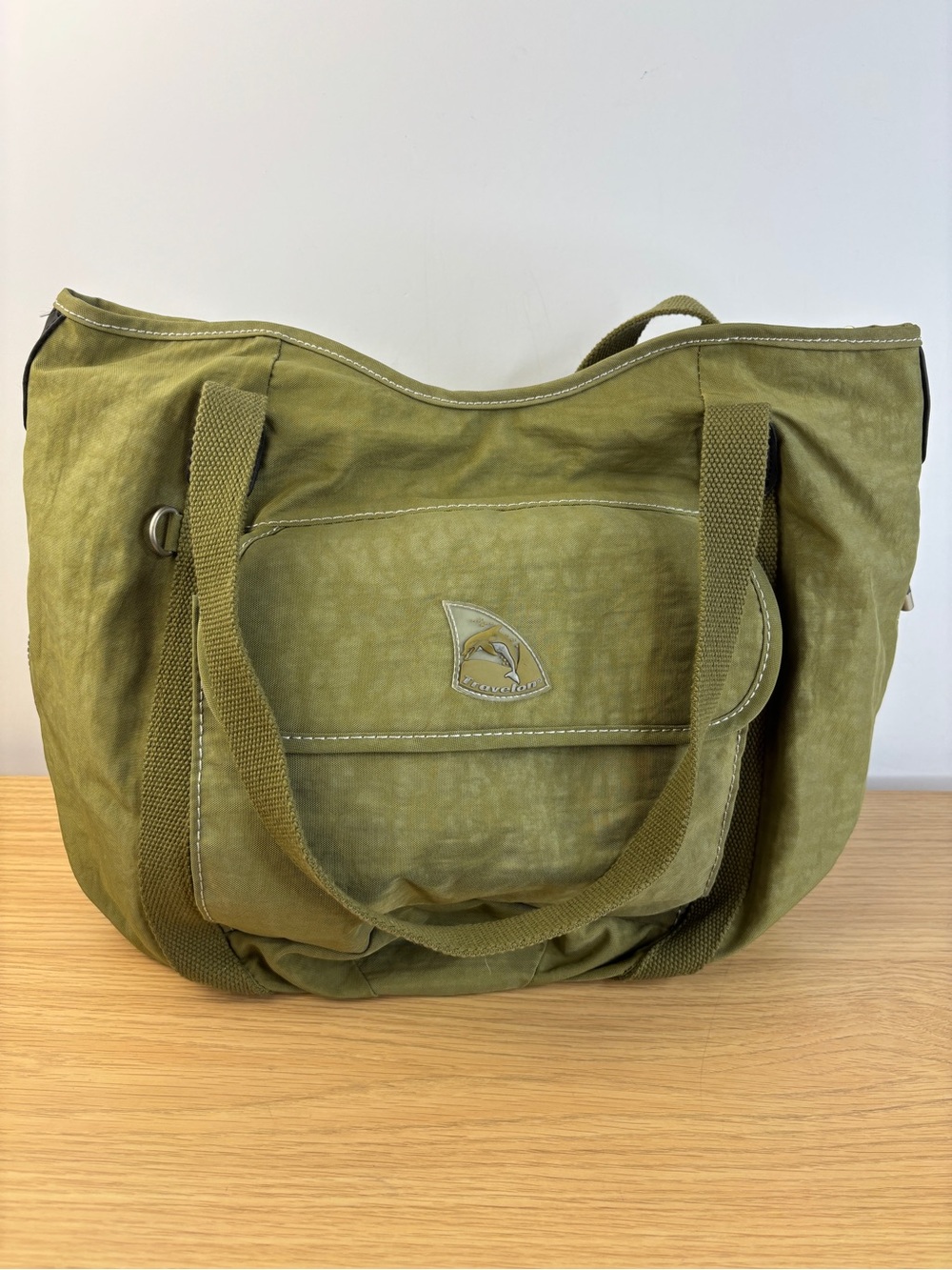 Travelon Dolphin‎ Collection Olive Green Nylon Shoulder Tote